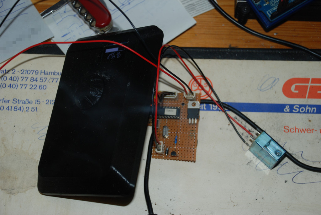 Testaufbau mit finaler Leiterpaltte