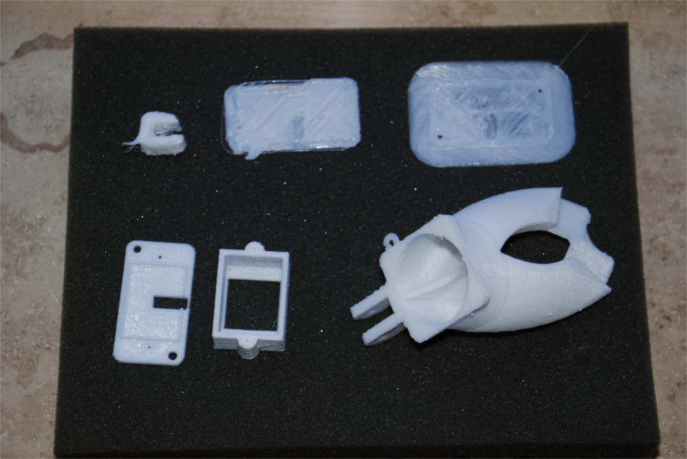 Foto von den ersten sechs Drucken