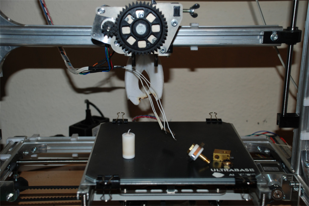 Foto vom geschmolzenen Hotend