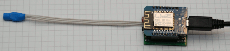 Temperatur- und Helligkeits-Logger V2 mit WeMos D1 mini,
        nach Umbau von oben