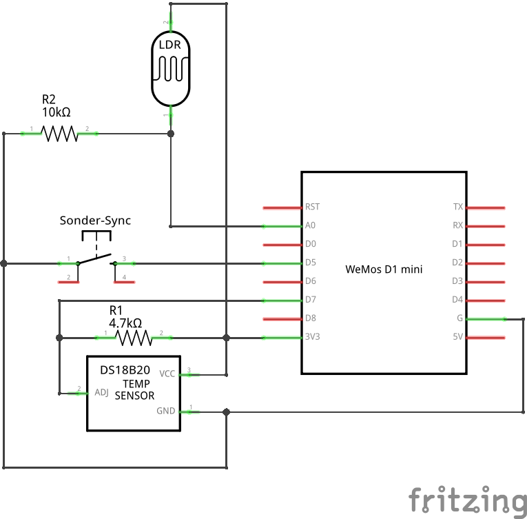 Anklicken für volle
Größe Schaltplan für LoggerV2