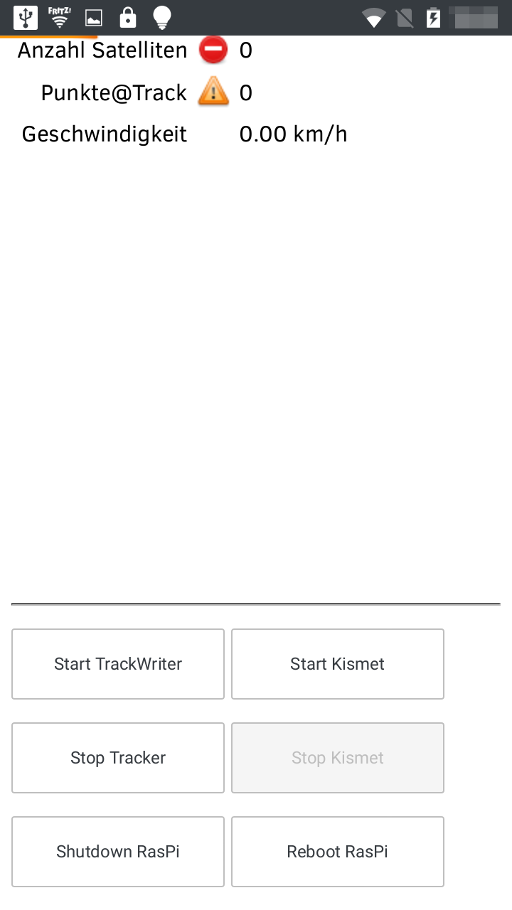 Screenshot vom GUIv1.6 - zu den
Buttons runtergescrollt