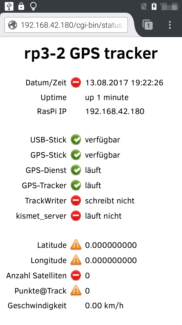 Screenshot vom GUI v1.6