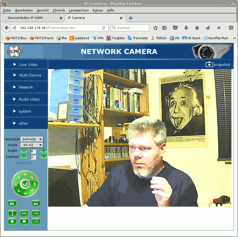 Screenshot WebGUI