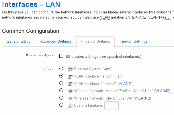 LAN Interface