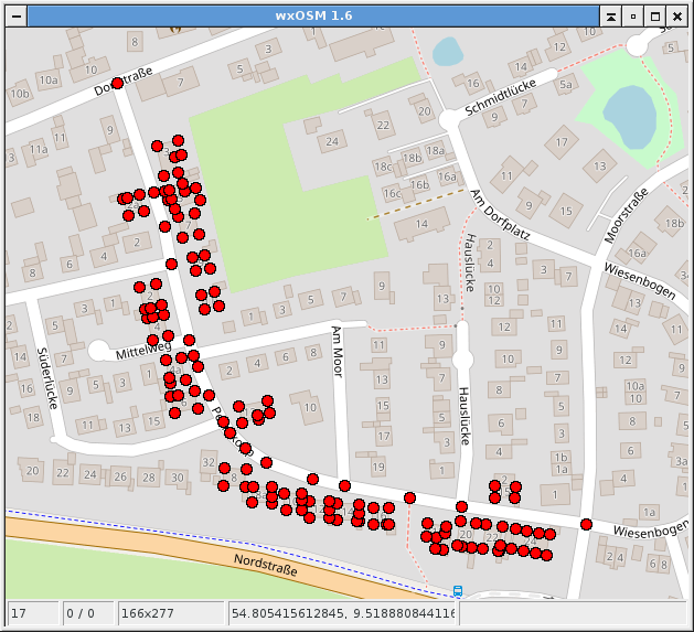 Screenshot wxOSM - Peerekopp