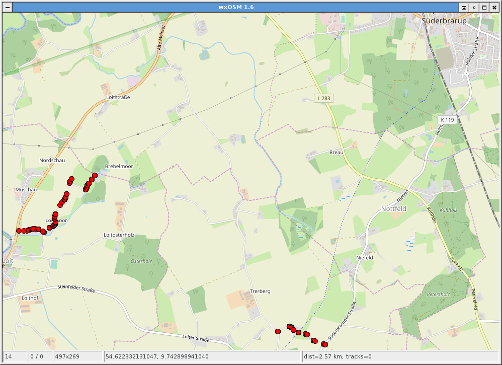 Screenshot wxOSM - Moorstraße 2