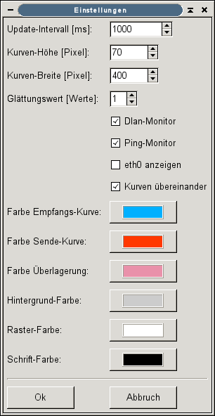 der Einstellungs-Dialog