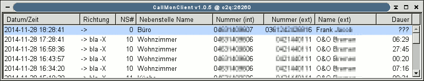 CallMon-Client (Telefonat offen)