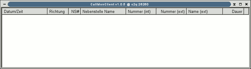 CallMon-Client (ohne Telefonate)