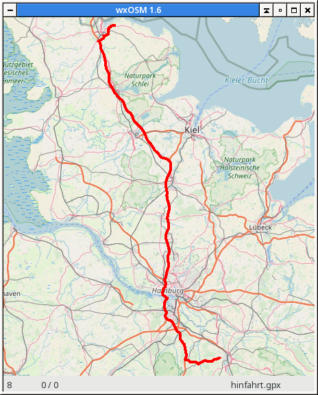 Screenshot von wxOSM nach load
von hinfahrt.gpx